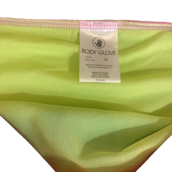 NWT Body Glove 3X Spectrum Drew Plus Size High Waist High Cut Bikini Set Cheeky - Picture 8 of 11